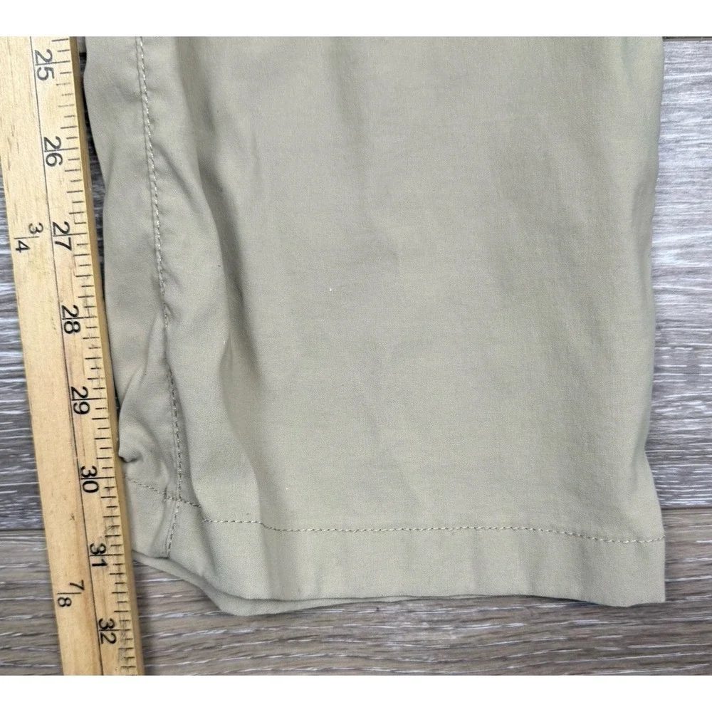 Eddie Bauer Travex Pants Mens 38x32 Tan Nylon Stretch Hiking Tech Pocket